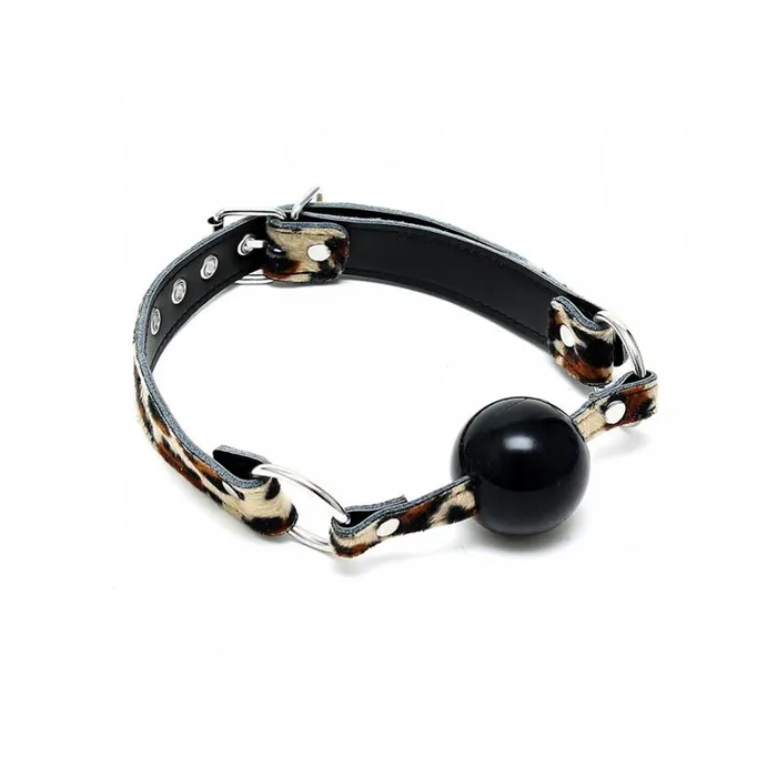 Male Sex Toys Leopard Print Ball Gag Love Cherry