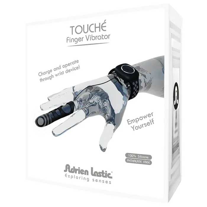 Male Sex Toys Touch Vibrating Finger Sleeve Adrien Lastic