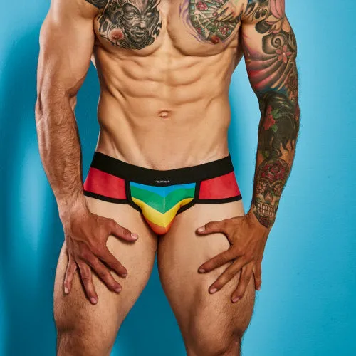 Mens Underwear Cut 4 Men C4M Mixed Jockstrap Rainbow Large Mens Underwear Cut 4 Men C4M Mixed Jockstrap Rainbow Large