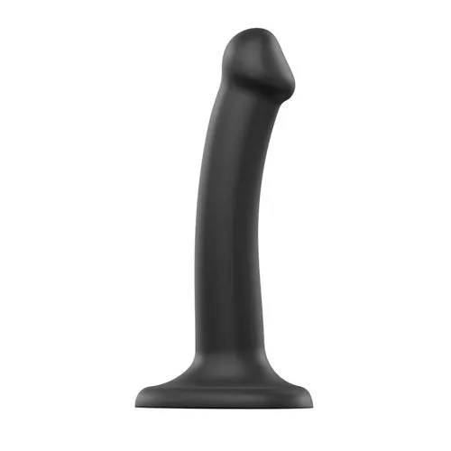 StraponMe SemiRealistic Dual Density Bendable Dildo Black Small StraponMe Female Sex Toys StraponMe SemiRealistic Dual Density Bendable Dildo Black Small StraponMe Female Sex Toys