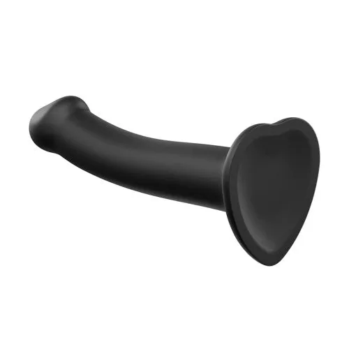 StraponMe SemiRealistic Dual Density Bendable Dildo Black Small StraponMe Female Sex Toys