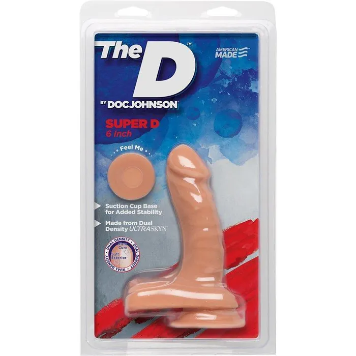 6 Inch Super D Dual Density Ultraskin Realistic Dong Doc Johnson Dildos