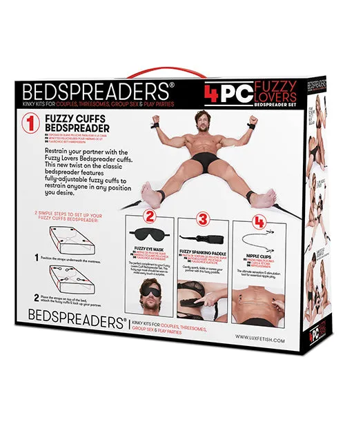 Anal Electric Eel Fuzzy Lovers 4 Pc Bedspreader Set