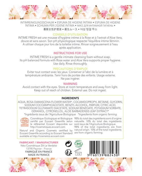 Anal Exsens Of Paris Organic Intimate Cleansing Foam 150 Ml Exsens of Paris