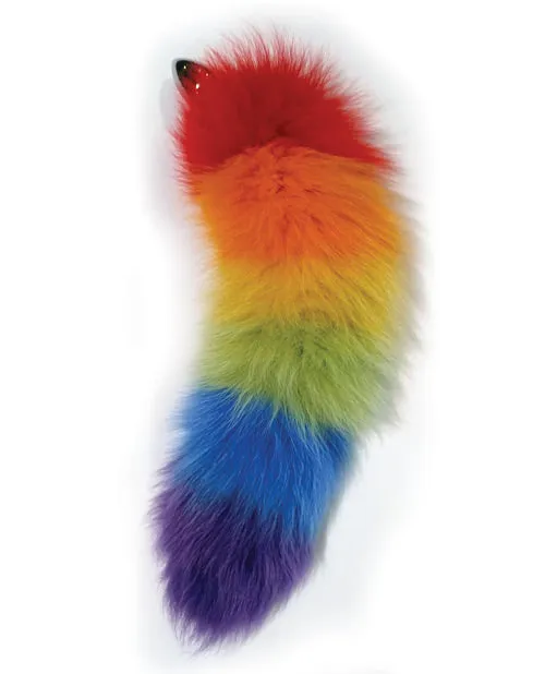 Anal Hott Products Rainbow Foxy Tail Butt Plug