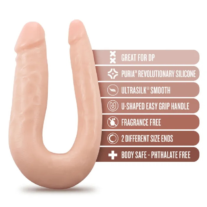 Blush Novelties Dildos Dr Skin Silicone Dr Double 12 Inch Double Dong