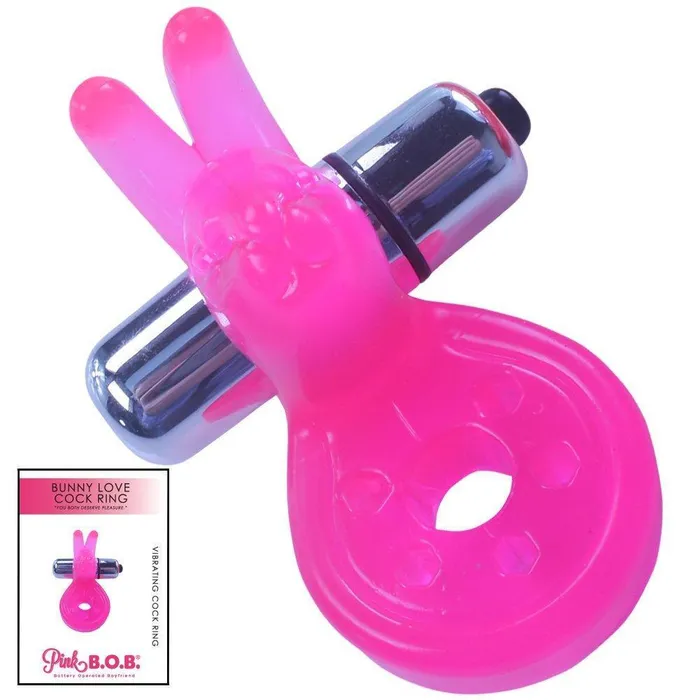 Bunny Love Cock Ring Pink BOB Male Sex Toys