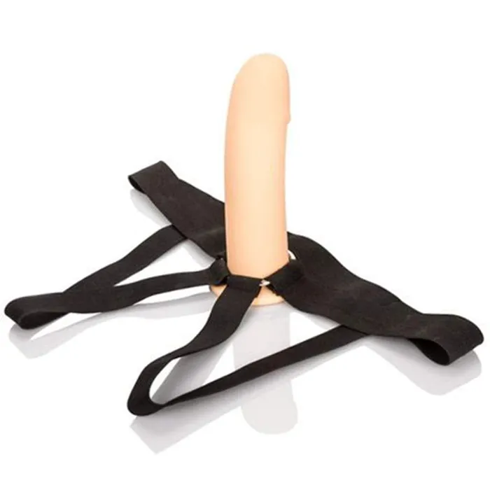 California Exotics Female Sex Toys Silicone Hollow StrapOn With Jock Strap