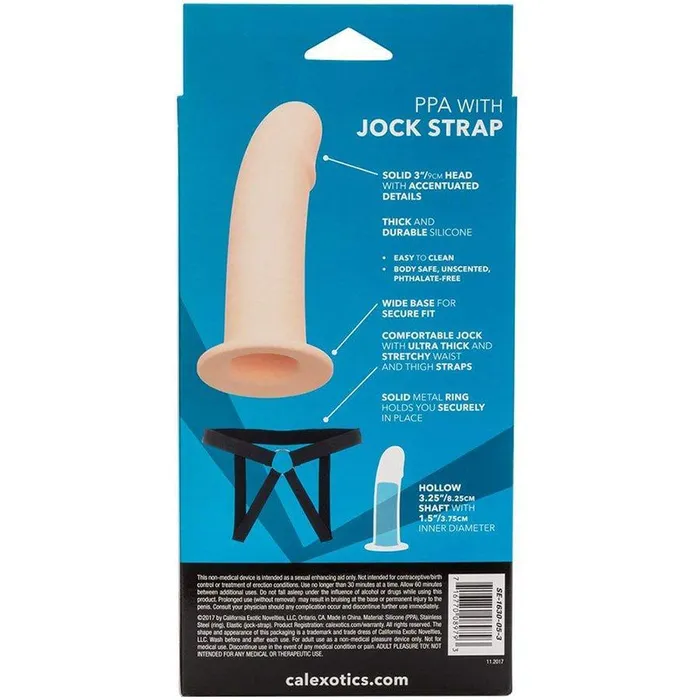 California Exotics Female Sex Toys Silicone Hollow StrapOn With Jock Strap