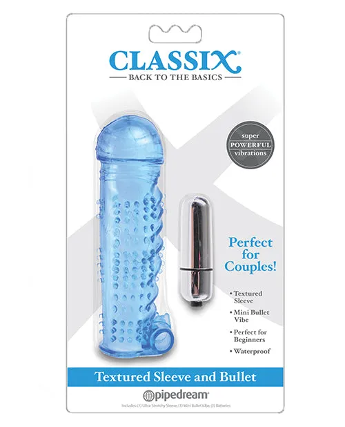 Classix Textured Sleeve Bullet Pipedream Male Sex Toys Classix Textured Sleeve Bullet Pipedream Male Sex Toys