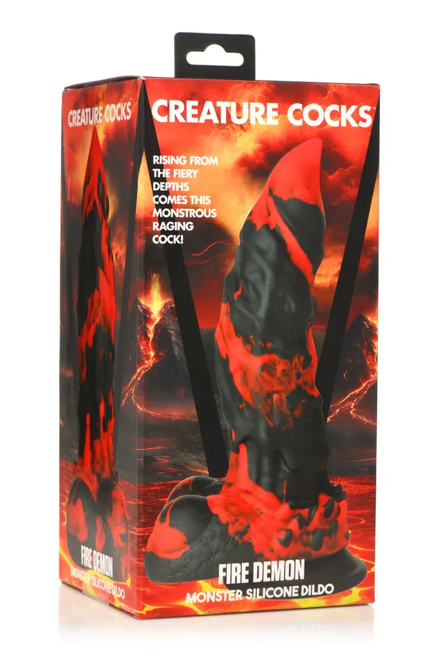 Dildos Creature Cocks Creature Cocks Fire Demon Monster Silicone Dildo