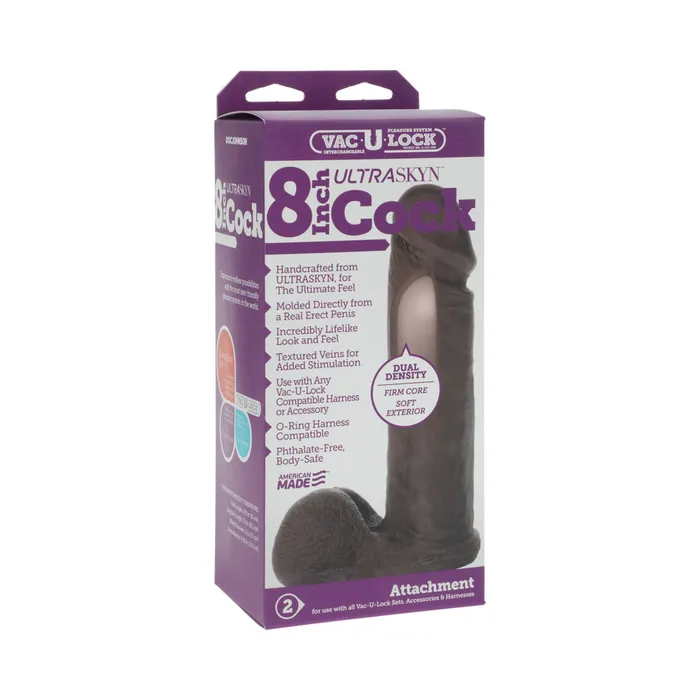 Doc Johnson Dildos VacULock 8Inch ULTRASKYN Cock