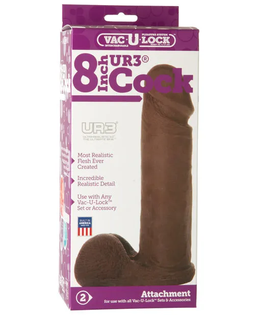 Doc Johnson Dildos VacULock 8Inch ULTRASKYN Cock