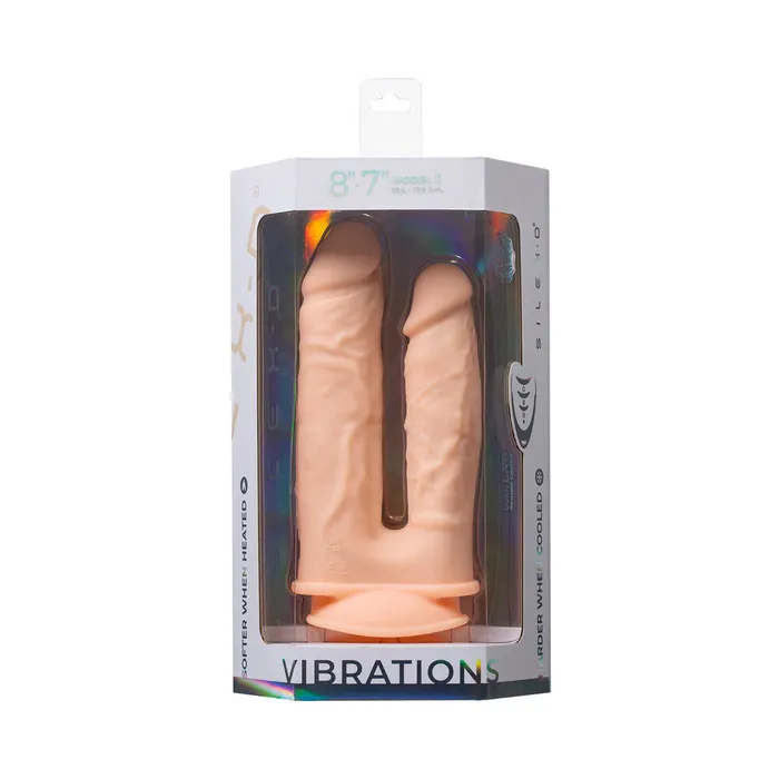 Doc Johnson Female Sex Toys SILEXD The Original Double Penetration 7 in 8 in Vibrating Dildo with Remote