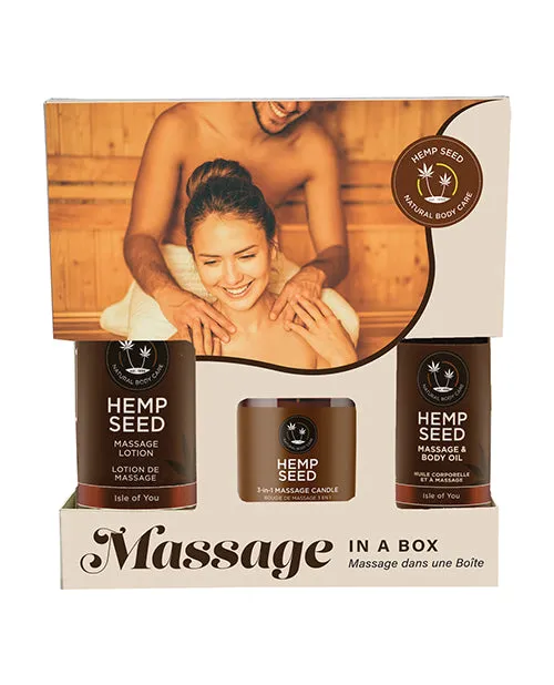 Earthly Body Female Sex Toys Earthly Body Hemp Seed Massage In A Box