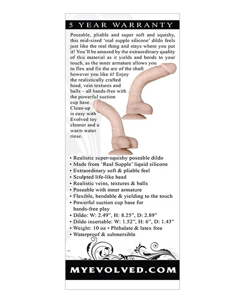 Evolved Evolved Real Supple Silicone Poseable 825 Dildo Dildos
