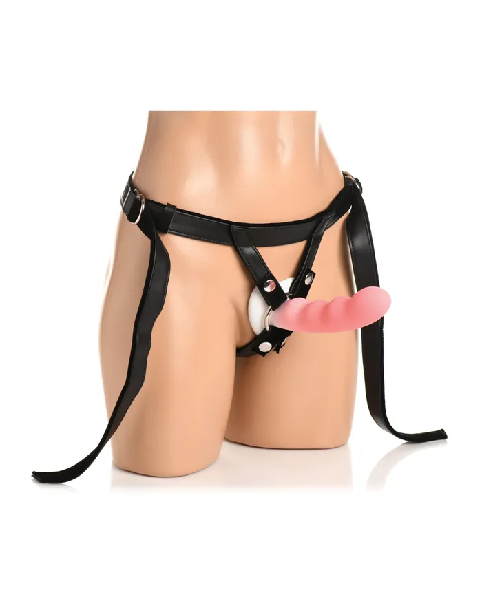 Female Sex Toys Bedroom Bliss Velvet Kiss StrapOn Harness XR Brands