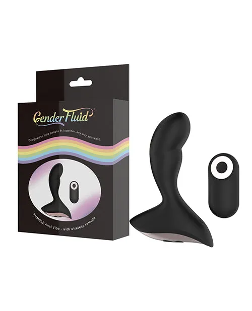 Gender Fluid Rumble Anal Vibe Wremote Black Thank Me Now Anal
