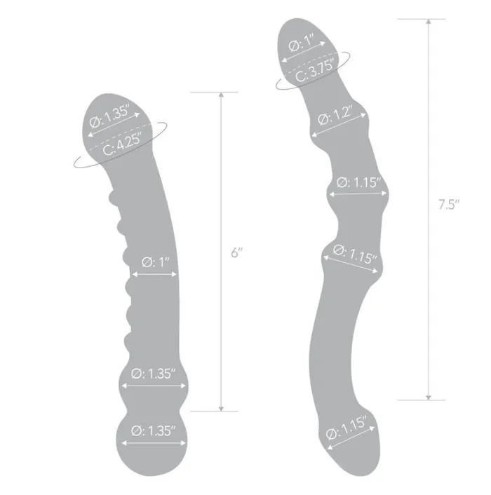 Glas Dildos Glas Double Pleasure Set