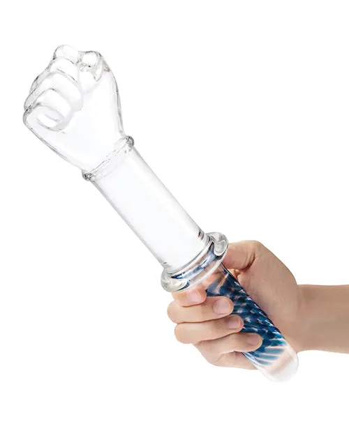 Glas Glass 11 Fist Double Ended wHandle Grip Dildos