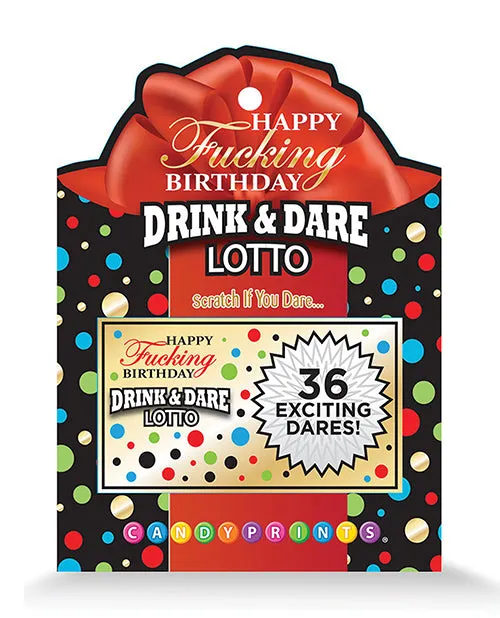 Happy Fucking Birthday Drink Dare Lotto Little Genie Vibrators