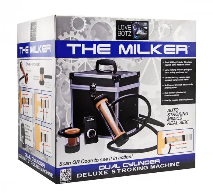Lovebotz Milker Deluxe Stroker Machine XR Brands Male Sex Toys