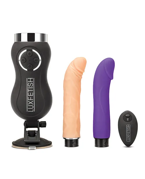 Lux Fetish Lux Fetish Rechargeable Thrusting Compact Sex Machine Wremote Female Sex Toys