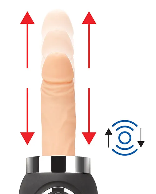 Lux Fetish Lux Fetish Rechargeable Thrusting Compact Sex Machine Wremote Female Sex Toys