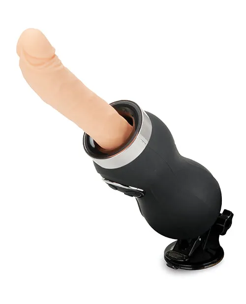 Lux Fetish Lux Fetish Rechargeable Thrusting Compact Sex Machine Wremote Female Sex Toys