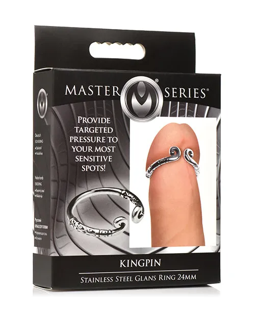 Male Sex Toys Master Series Kingpin Stainless Steel Glans Ring XR Brands Male Sex Toys Master Series Kingpin Stainless Steel Glans Ring XR Brands