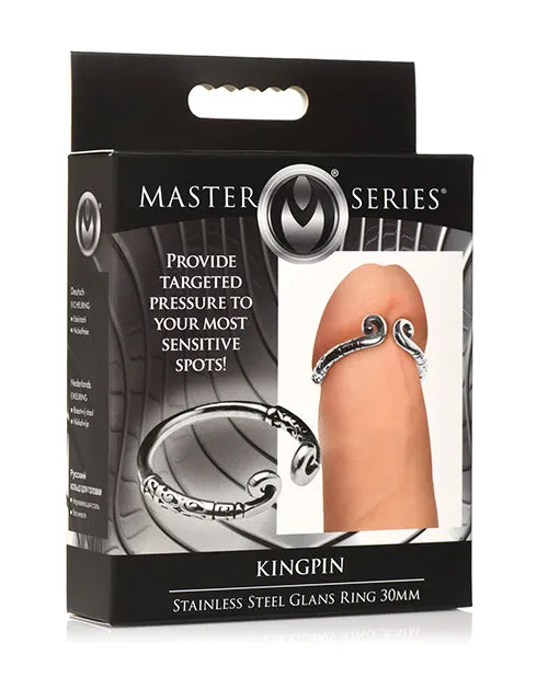 Male Sex Toys Master Series Kingpin Stainless Steel Glans Ring XR Brands Male Sex Toys Master Series Kingpin Stainless Steel Glans Ring XR Brands
