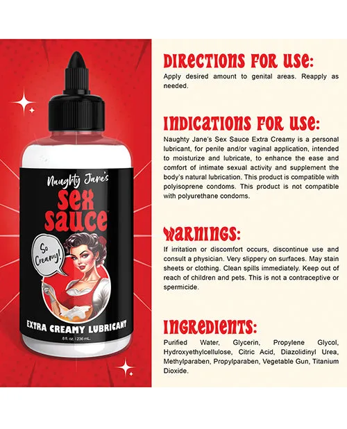 Male Sex Toys XR Brands Naughty Janes Sex Sauce Extra Creamy Lubricant Male Sex Toys XR Brands Naughty Janes Sex Sauce Extra Creamy Lubricant