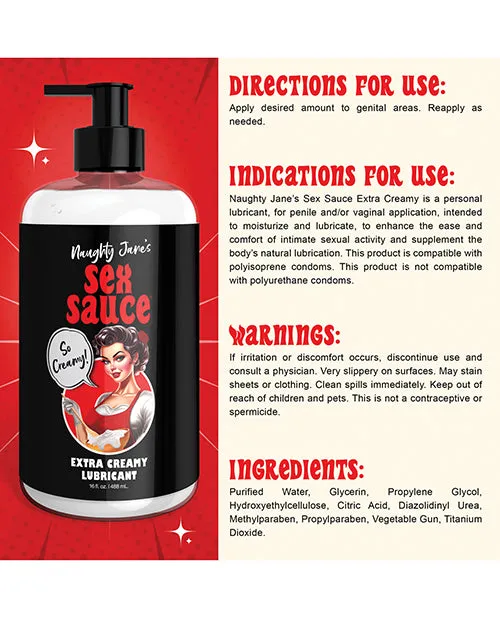 Male Sex Toys XR Brands Naughty Janes Sex Sauce Extra Creamy Lubricant Male Sex Toys XR Brands Naughty Janes Sex Sauce Extra Creamy Lubricant