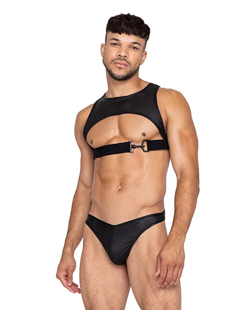 Master Harness Whook Ring Closure Black Roma Costume Anal