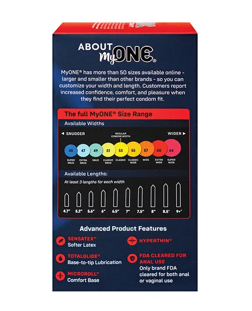 Paradise Marketing My One Super Wide Condoms Pack of 10 Female Sex Toys