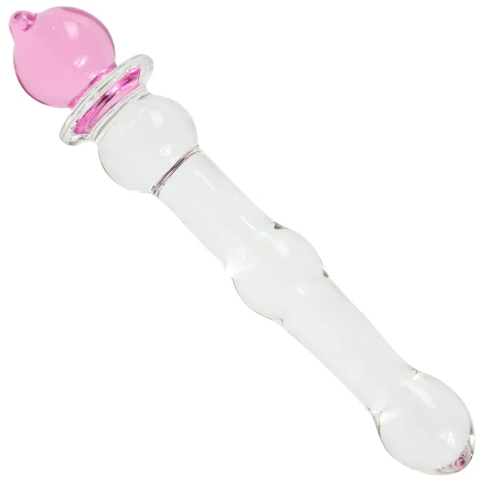 Pink BOB Anal Beaded Glass Anal Slider Have A GSpot Or PSpot Orgasm