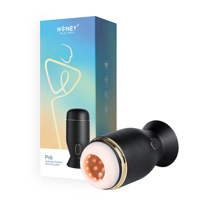 Priti Automatic Rotating Penis Stimulator Honey Play Box Male Sex Toys