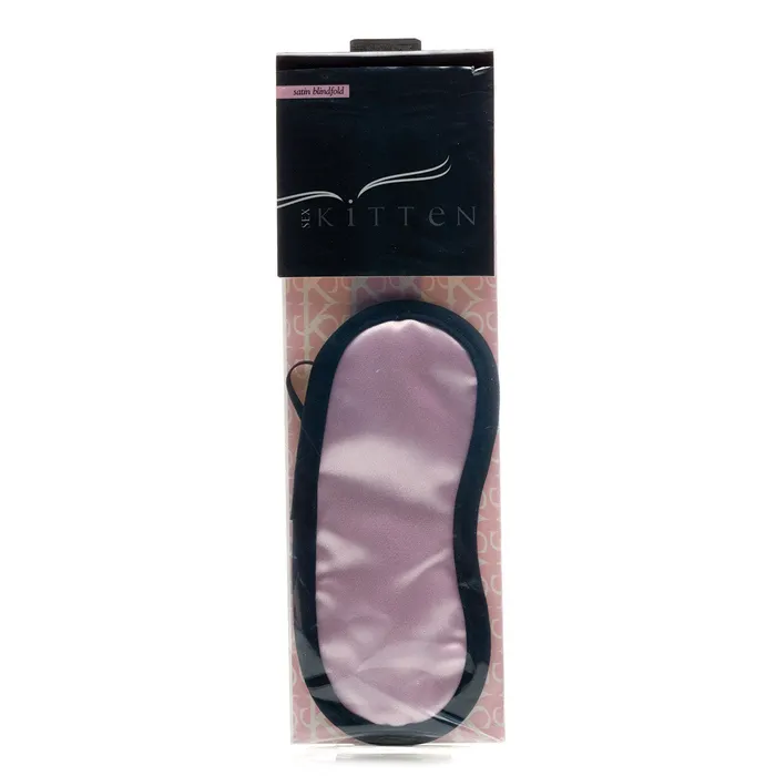 Sex Kitten Sex Kitten Pink Satin with Black Trim Eye Mask Anal Sex Kitten Sex Kitten Pink Satin with Black Trim Eye Mask Anal