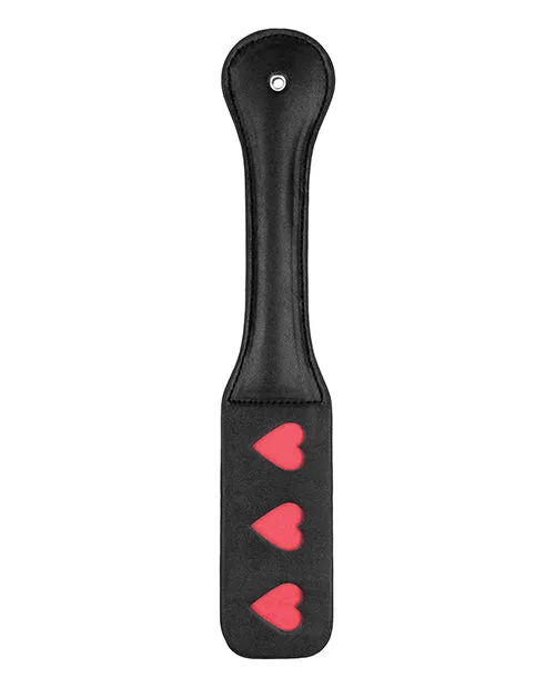 Shots Anal Shots Ouch Hearts Paddle Black