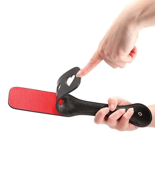 Shots Anal Shots Ouch Hearts Paddle Black