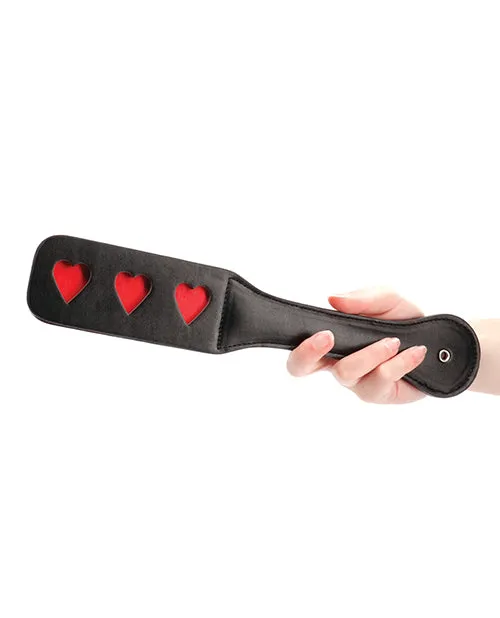 Shots Anal Shots Ouch Hearts Paddle Black