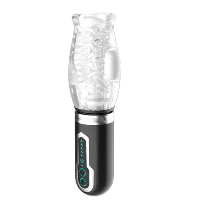 THRUSTING THRILLER Rotating Thrusting Vibrating Male Masturbator TooTimidcom Male Sex Toys
