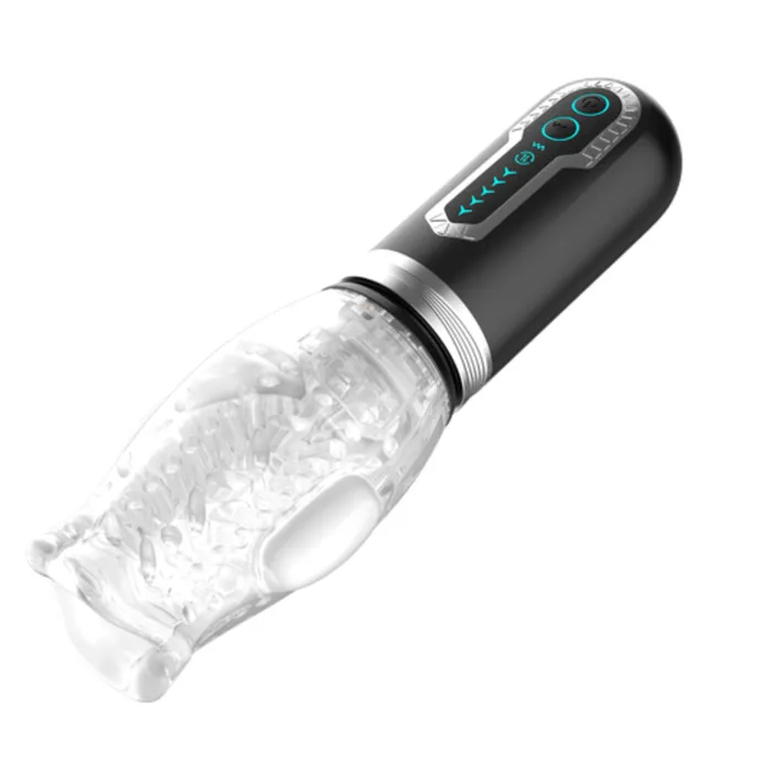 THRUSTING THRILLER Rotating Thrusting Vibrating Male Masturbator TooTimidcom Male Sex Toys