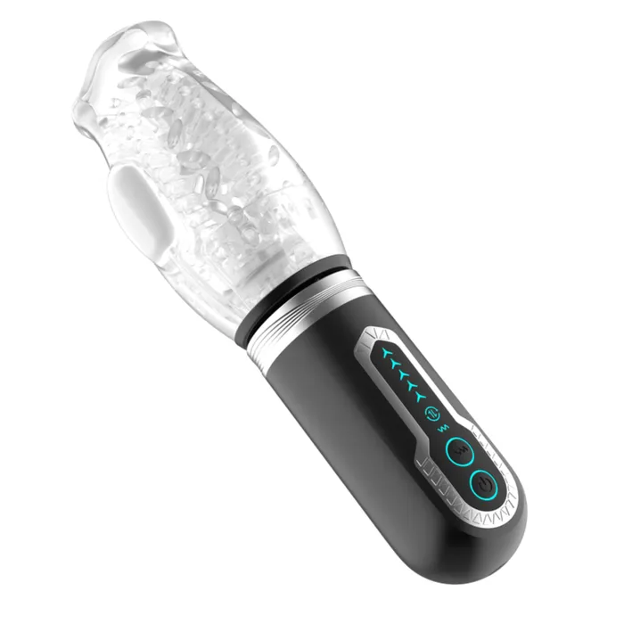THRUSTING THRILLER Rotating Thrusting Vibrating Male Masturbator TooTimidcom Male Sex Toys