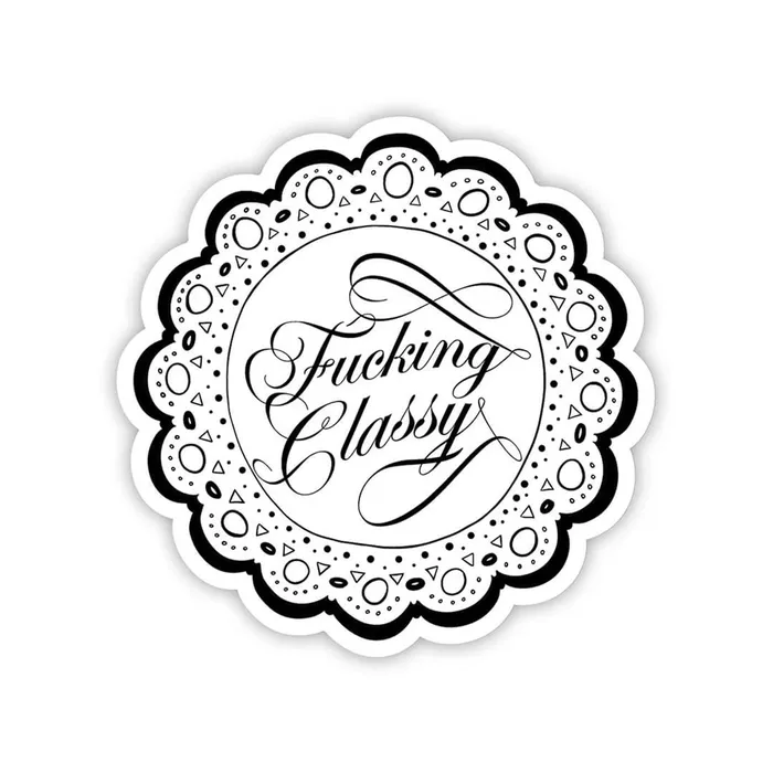 Twisted Wares Fucking Classy Sticker Twisted Wares Vibrators