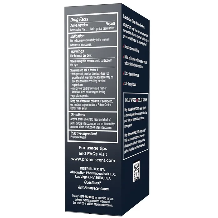 Vibrators Promescent Promescent Delay Wipes