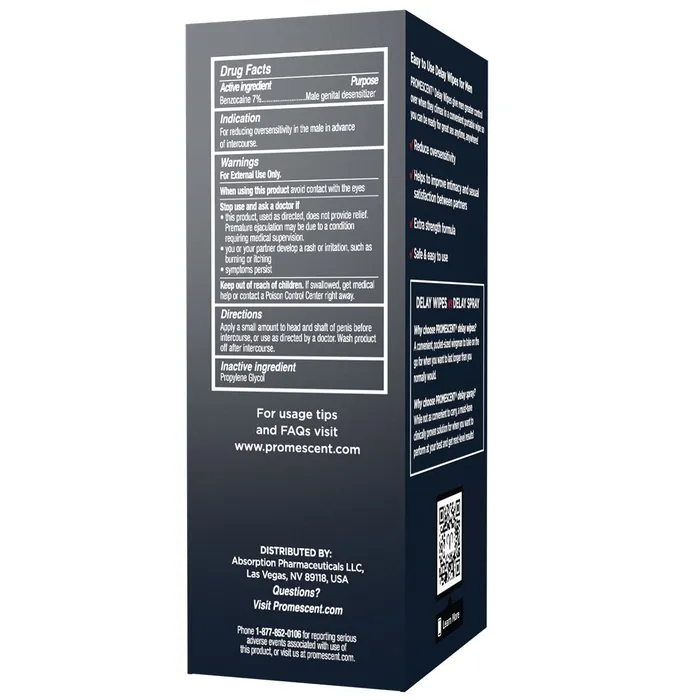 Vibrators Promescent Promescent Delay Wipes