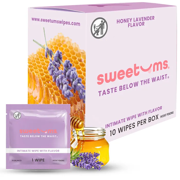 Vibrators Sweetums Flavored Intimate Wipes Sweetums
