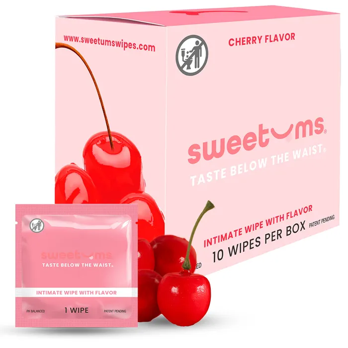 Vibrators Sweetums Flavored Intimate Wipes Sweetums
