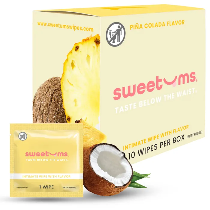 Vibrators Sweetums Flavored Intimate Wipes Sweetums